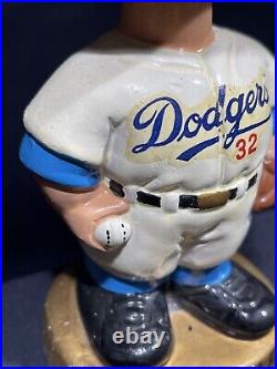Vintage 1960's Bobblehead Los Angeles Dodgers Sandy Koufax #32 WithGold Base