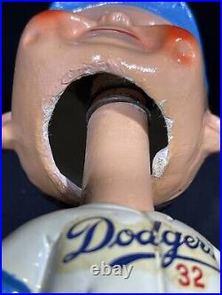 Vintage 1960's Bobblehead Los Angeles Dodgers Sandy Koufax #32 WithGold Base