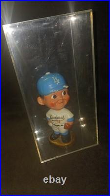 Vintage 1960's Bobblehead Los Angeles Dodgers Sandy Koufax #32 WithGold Base