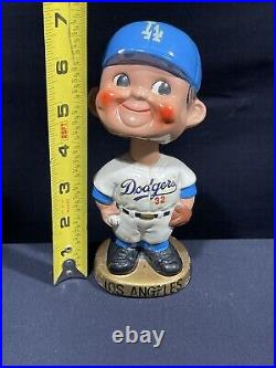 Vintage 1960's Bobblehead Los Angeles Dodgers Sandy Koufax #32 WithGold Base