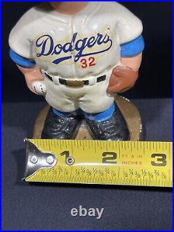 Vintage 1960's Bobblehead Los Angeles Dodgers Sandy Koufax #32 WithGold Base