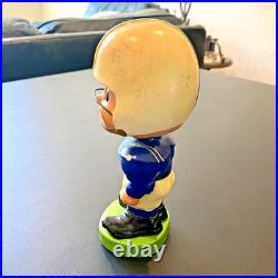 Vintage 1960's Bobblehead Nodder Air Force Academy Toes Up Green Base Japan