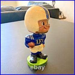 Vintage 1960's Bobblehead Nodder Air Force Academy Toes Up Green Base Japan
