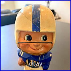 Vintage 1960's Bobblehead Nodder Air Force Academy Toes Up Green Base Japan