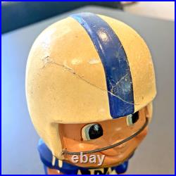 Vintage 1960's Bobblehead Nodder Air Force Academy Toes Up Green Base Japan