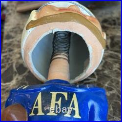 Vintage 1960's Bobblehead Nodder Air Force Academy Toes Up Green Base Japan