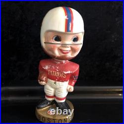 Vintage 1960's Boston Patriots NFL Bobble Head Nodder Bobblehead Gold Base Vintage 1960's Boston Patriots NFL Bobble Head Nodder Bobblehead Gold Base