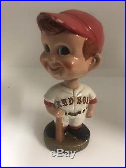 Vintage 1960's Boston Red Sox 1967 Bobblehead Nodder Gold Base