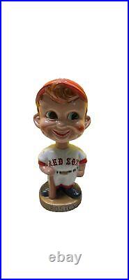 Vintage 1960's Boston Red Sox Bobblehead -Round Base Red Hat