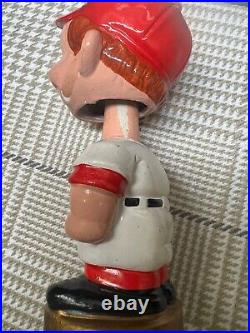 Vintage 1960's Boston Red Sox Bobblehead -Round Base Red Hat