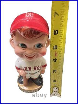 Vintage 1960's Boston Red Sox Bobblehead -Round Base Red Hat