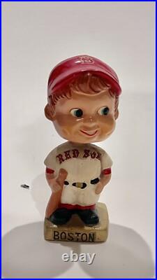 Vintage 1960's Boston Red Sox Bobblehead Square Base Red Hat