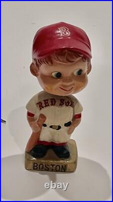 Vintage 1960's Boston Red Sox Bobblehead Square Base Red Hat