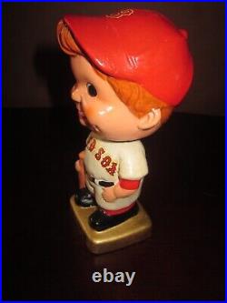 Vintage 1960's Boston Red Sox Bobblehead Square Base Red Hat