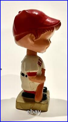 Vintage 1960's Boston Red Sox Bobblehead Square Base Red Hat