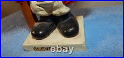 Vintage 1960's CLEVELAND INDIANS Chief Wahoo 7 Bobblehead Nodder Square Base