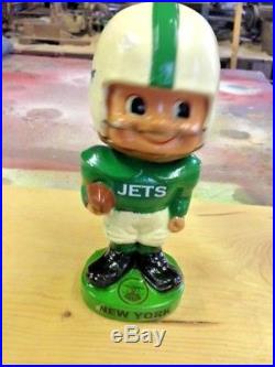 Vintage 1960's CUSTOMIZED NEW YORK JETS NODDER BOBBLEHEAD-RESTORED AWESOME