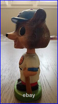 Vintage 1960's Chicago Cubs Round Base Bobblehead Nodder Japan