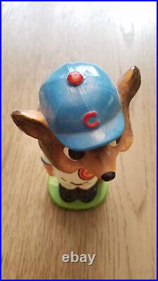 Vintage 1960's Chicago Cubs Round Base Bobblehead Nodder Japan