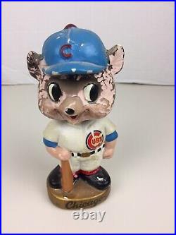 Vintage 1960's Chicago Cubs Round Base Bobblehead Nodder Japan Bobble Head