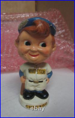 Vintage 1960's Chicago White Sox 4 1/2 Bobblehead White Base -Some Damage
