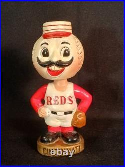 Vintage 1960's Cincinnati Reds Bobblehead Mt. Redlegs Nodder