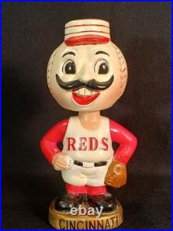 Vintage 1960's Cincinnati Reds Bobblehead Mt. Redlegs Nodder