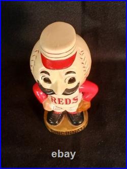 Vintage 1960's Cincinnati Reds Bobblehead Mt. Redlegs Nodder