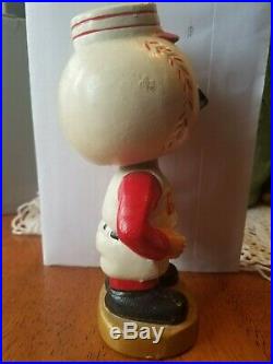 Vintage 1960's Cincinnati Reds Mr. Red Nodder Bobble Head Gold Base Rare
