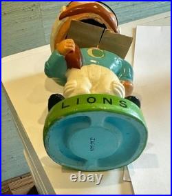Vintage 1960's Columbia University Lions Football Toes Up Bobblehead With Box