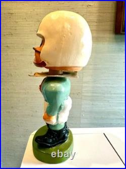 Vintage 1960's Columbia University Lions Football Toes Up Bobblehead With Box