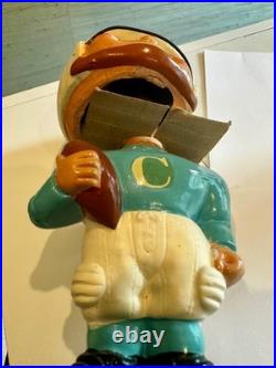 Vintage 1960's Columbia University Lions Football Toes Up Bobblehead With Box