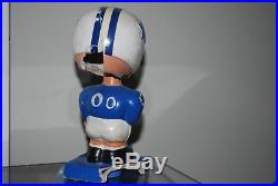 Vintage 1960's Dallas Cowboys NFL Blue Square Base Bobbin Head-RARE