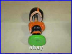 Vintage 1960's Football Fella Team Nodder or Bobblehead- Black /Orange -Japan