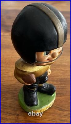 Vintage 1960's Football Head Nodder Bobblehead Black / Gold Missouri Tigers