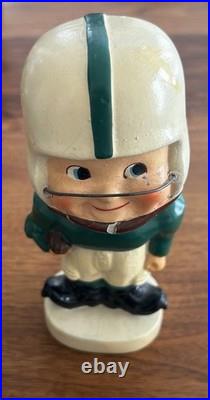 Vintage 1960's Football Head Nodder Bobblehead Green / White Michigan State