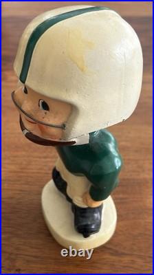 Vintage 1960's Football Head Nodder Bobblehead Green / White Michigan State