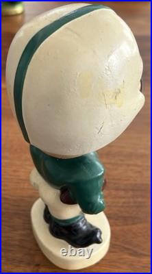 Vintage 1960's Football Head Nodder Bobblehead Green / White Michigan State