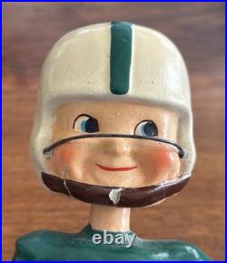 Vintage 1960's Football Head Nodder Bobblehead Green / White Michigan State