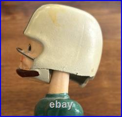 Vintage 1960's Football Head Nodder Bobblehead Green / White Michigan State