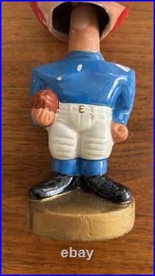 Vintage 1960's Football Head Nodder Bobblehead Red / Blue Kansas Jayhawks