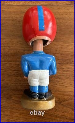 Vintage 1960's Football Head Nodder Bobblehead Red / Blue Kansas Jayhawks