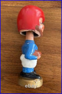 Vintage 1960's Football Head Nodder Bobblehead Red / Blue Kansas Jayhawks