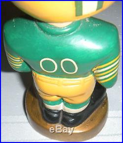 Vintage 1960's Green Bay Packers Football Bobble Head Nodder Composition Japan