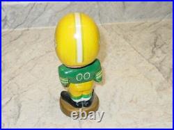 Vintage 1960's Green Bay Packers NFL Football Bobble Head/Nodder Gold Base #1
