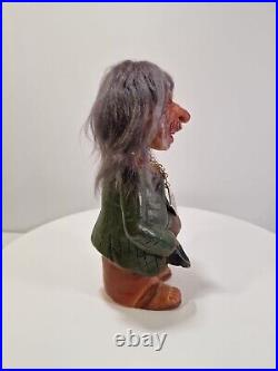 Vintage 1960's HEICO West Germany Nodder Bobble Head Troll Figure Rare, B3i