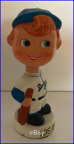 Vintage 1960's L. A. Los Angeles Dodgers Bobble Head Figurine