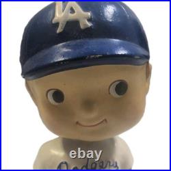 Vintage 1960's Los Angeles Dodgers #00 BobbleHead 6 1/4 Tall LA Nodder Baseball