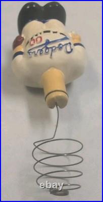Vintage 1960's Los Angeles Dodgers #00 BobbleHead 6 1/4 Tall LA Nodder Baseball
