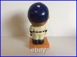 Vintage 1960's Los Angeles Dodgers #00 Bobblehead 6 1/4 Tall-Wood Base-Japan